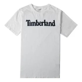 Camisola de manga curta branca com logótipo Timberland
