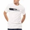 Camisola de manga curta branca com logótipo Timberland