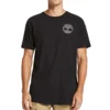 Camisola de manga curta com gola redonda e estampado da Timberland, preta
