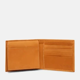Carteira masculina Red Bank Icon Carteiras com passe em tom de Trigo