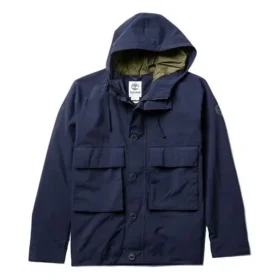 Casaco casual impermeável Timberland com vários bolsos, azul escuro