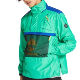 Casaco com capuz e bolsos Timberland em cores contrastantes