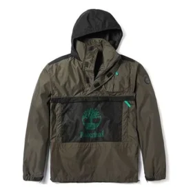 Casaco com capuz e bolsos Timberland em cores contrastantes Verde