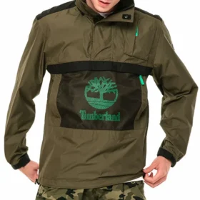 Casaco com capuz e bolsos Timberland em cores contrastantes Verde