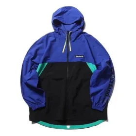 Casaco com capuz e fecho de correr Timberland Splicing Azul
