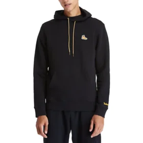 Casaco com capuz e logótipo Timberland Preto