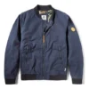 Casaco de aviador Timberland com zíper no bolso e logótipo, azul