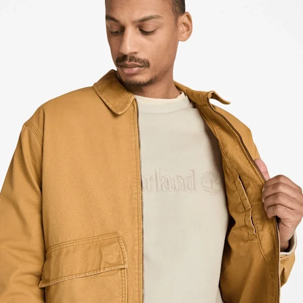 Casaco de lona lavada Strafford para homem Casaco de lona lavada Strafford para homem