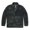 Casaco de velo com padrão camuflado “Verde Preto”