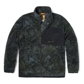 Casaco de velo com padrão camuflado “Verde Preto”