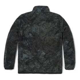 Casaco de velo com padrão camuflado “Verde Preto”