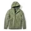 Casaco impermeável com capuz e fecho Timberland Verde