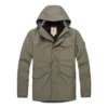 Casaco Timberland Stay Warm de cor sólida cinzento-verde