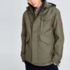 Casaco Timberland Stay Warm de cor sólida cinzento-verde