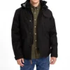 Casaco Timberland Stay Warm de cor sólida Preto
