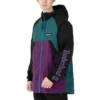 Casaco Windbreaker com fecho completo “Verde Roxo”