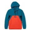 Casaco Windbreaker de Puxar “Azul Laranja”