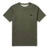 Casual de gola redonda para homem, verde
