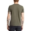 Casual de gola redonda para homem, verde