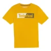 Casual Solto Gola Redonda Estampado Calções Manga Curta Estilo Casal Amarelo
