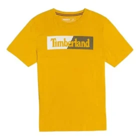 Casual Solto Gola Redonda Estampado Calções Manga Curta Estilo Casal Amarelo