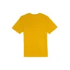Casual Solto Gola Redonda Estampado Calções Manga Curta Estilo Casal Amarelo