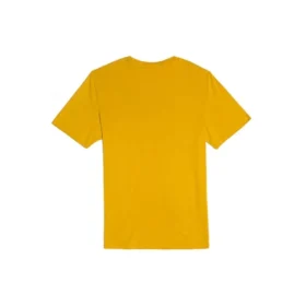 Casual Solto Gola Redonda Estampado Calções Manga Curta Estilo Casal Amarelo