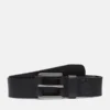 Cinto de ganga Pull-Up para homem, 40 mm, em couro preto