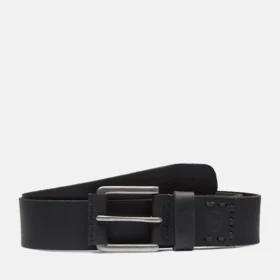 Cinto de ganga Pull-Up para homem, 40 mm, em couro preto