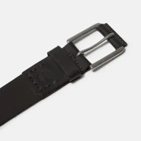 Cinto de ganga Pull-Up para homem, 40 mm, em couro preto