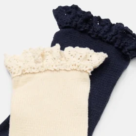 Conjunto de 2 pares de meias curtas com folhos Timberland® para mulher