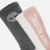 Conjunto de 2 pares de meias curtas Timberland® para mulher com blocos de cor Conjunto de 2 pares de meias curtas Timberland® para mulher com blocos de cor