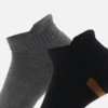 Conjunto de 2 pares de meias invisíveis com meio acolchoamento Richford