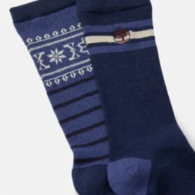 Conjunto de 2 pares de meias Timberland® Fair Isle para homem