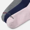 Conjunto de 3 pares de meias curtas para mulher Ashland em tom mesclado