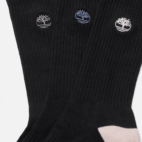 Conjunto de 3 pares de meias de cano curto com meio acolchoamento Sagamore Beach para mulher Conjunto de 3 pares de meias de cano curto com meio acolchoamento Sagamore Beach para mulher