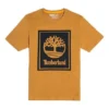 Estampado Casual Gola Redonda Calções Manga Curta Estilo Casal Amarelo