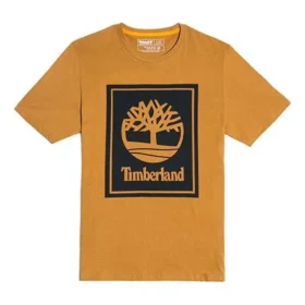 Estampado Casual Gola Redonda Calções Manga Curta Estilo Casal Amarelo