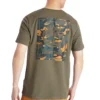 Estampado de camuflagem para homem, verde