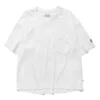 Gola redonda, manga curta, branco
