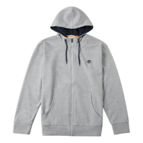 Hoodie com fecho frontal Oyster River “Cinza”