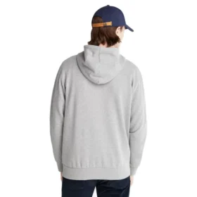 Hoodie com fecho frontal Oyster River “Cinza”