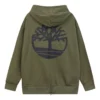 Hoodie com logótipo da árvore “Verde-oliva”