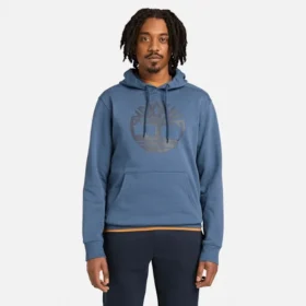 Hoodie Kennebec River Tree Logo para homem