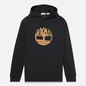 Hoodie Timberland com logótipo da árvore – Preto/Trigo
