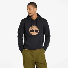Hoodie Timberland com logótipo da árvore – Preto/Trigo