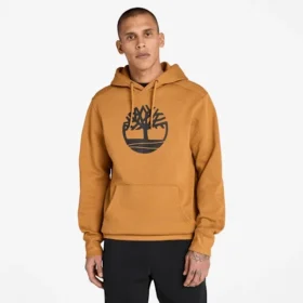 Hoodie Timberland com logótipo da árvore – Trigo/Preto