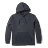 Hoodie tingido com técnica mista “Cinza escuro”