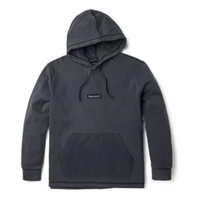 Hoodie tingido com técnica mista “Cinza escuro”