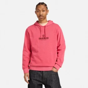 Hoodie tingido na peça para homem